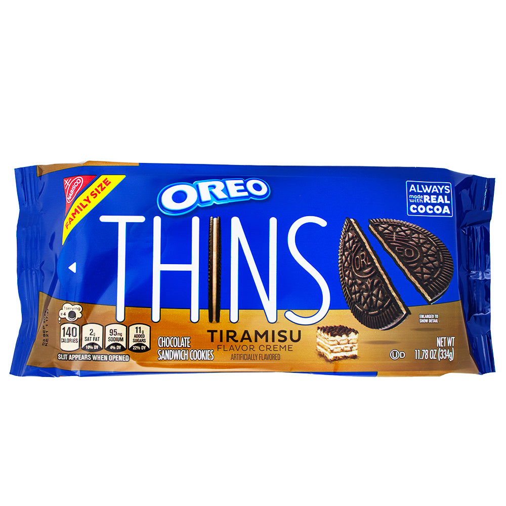 Oreo Thins Tiramisu Cookies Family Size | Candy Funhouse – Candy ...