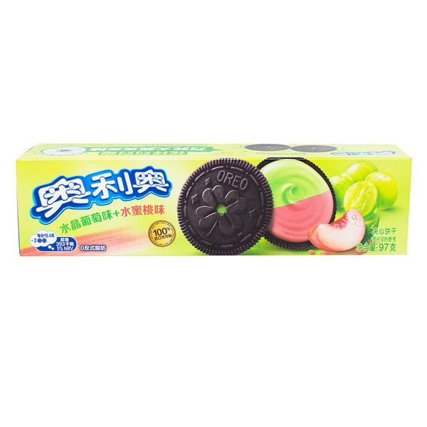 Oreo Crystal Grape & Peach Fusion Cookies (China) - 97g | Candy