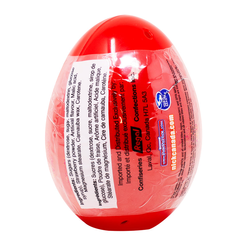 Paw Patrol 3D Surprise Egg - 10g Nutrition Facts Ingredients