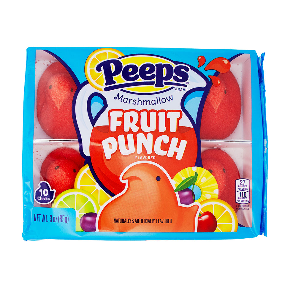 Peeps Marshmallow Chicks Fruit Punch - 3oz-Peeps easter candy