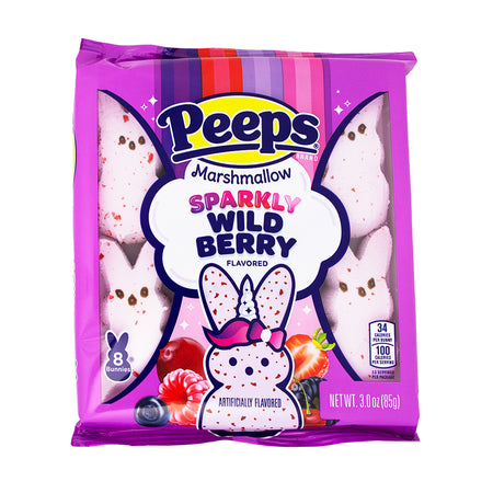 Peeps Marshmallow Bunnies Sparkly Wildberry 8ct - 3oz-Easter candy-Peeps easter candy