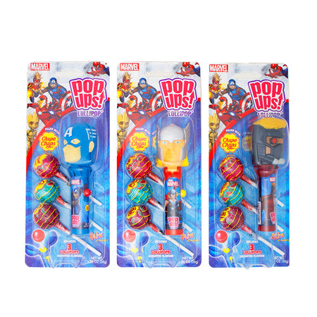 Marvel Pop-Ups Lollipop Set - 36g - Chupa Chups - Lollipops