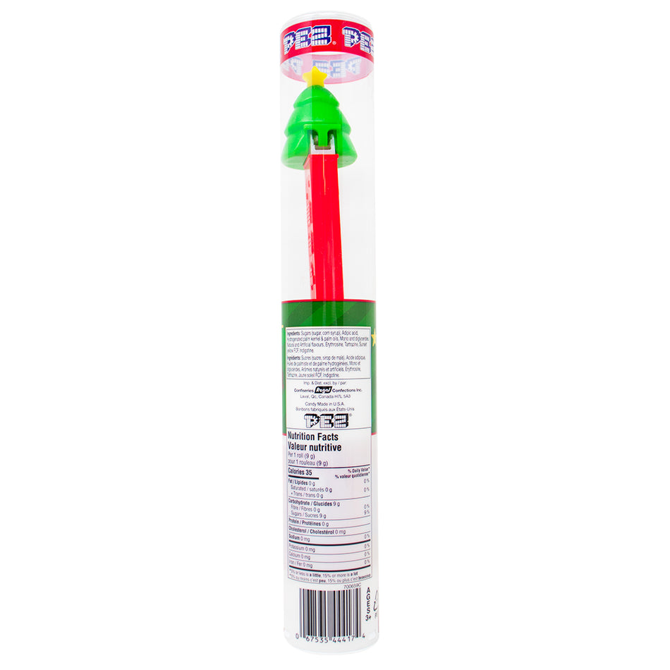 PEZ - Christmas Tree Tube (Red)  Nutrition Facts Ingredients