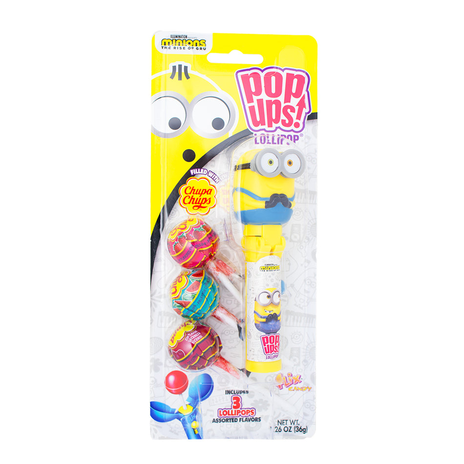 Minions Pop-Ups Lollipop Set - 36g - Chupa Chups - Lollipops