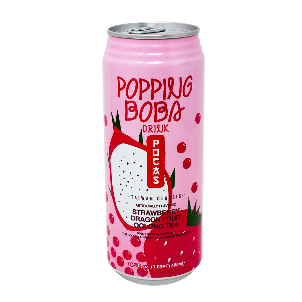 Popping Boba Strawberry Dragon Oolong Drink - 16.05oz | Candy Funhouse ...