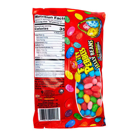 Fruity Pebbles Jelly Beans - 12oz Nutrition Facts Ingredients