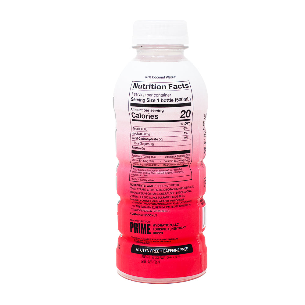 Prime Cherry Freeze - 500mL Nutrition Facts Ingredients