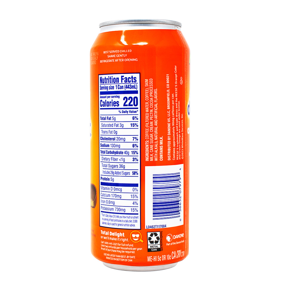Reeses's Delight Iced Coffee - 433mL  Nutrition Facts Ingredients