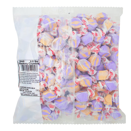 Taffy Town - Salt Water Taffy - Blackberry Crumble 2.5lbs - Bulk Candy - Nutrition Facts - Ingredients