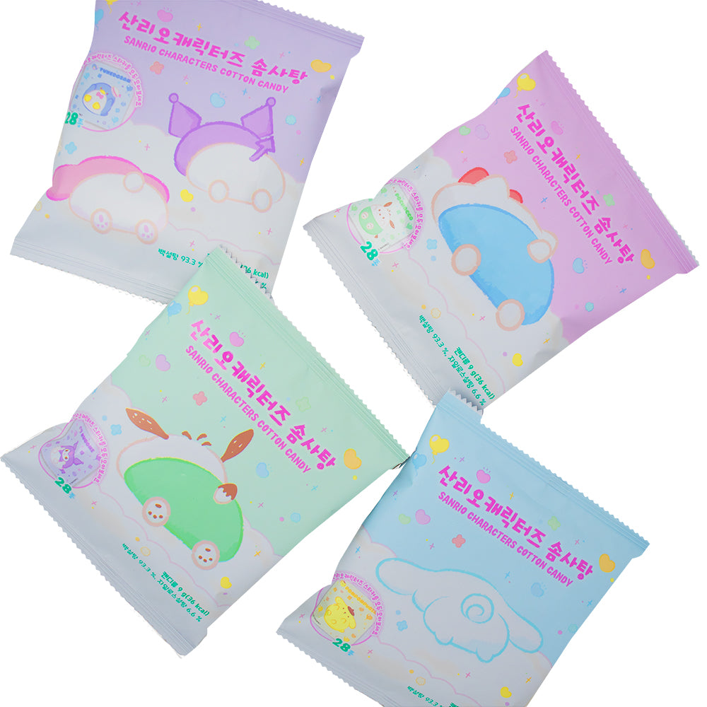 Sanrio Characters - Cotton Candy with Sticker (Korea) - 9g