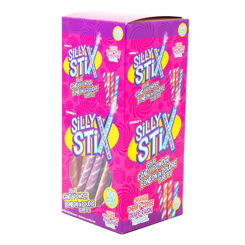 Silly Stix Sour Powder Straws 100ct - 186g