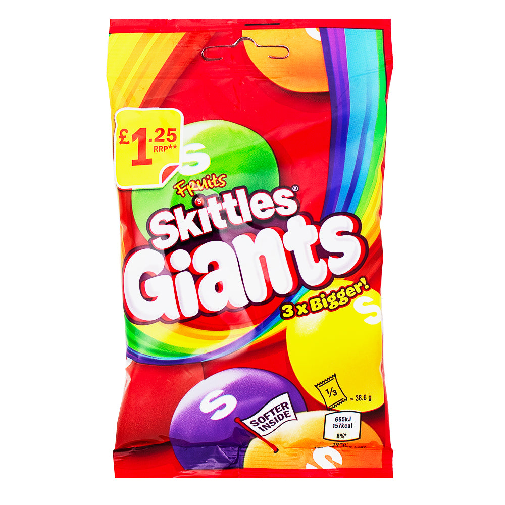 Skittles Fruit Giants UK - 116g | Candy Funhouse – Candy Funhouse US