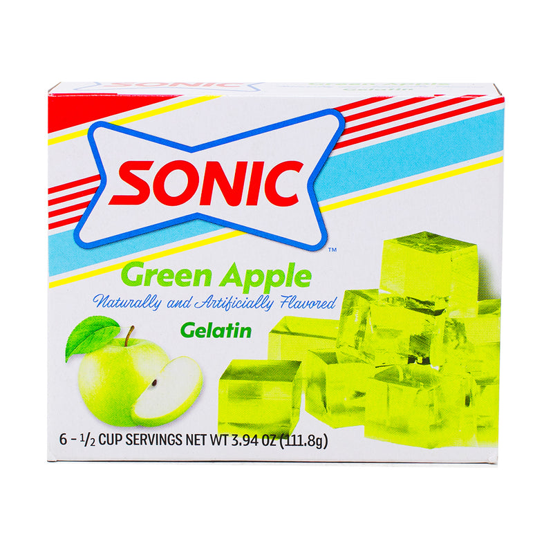 Sonic Gelatin Green Apple - 3.94oz