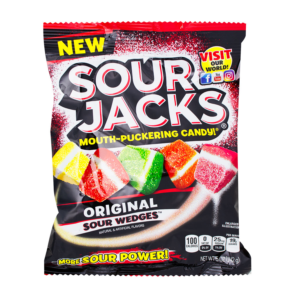 Sour Jacks Original Wedges | Sour Candy | Candy Funhouse – Candy ...