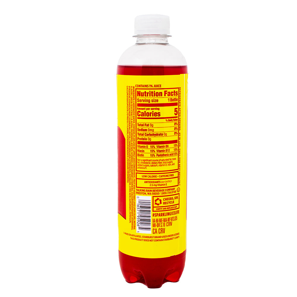 Sparkling Ice Starburst Cherry Zero Sugar - 502.8mL | Candy