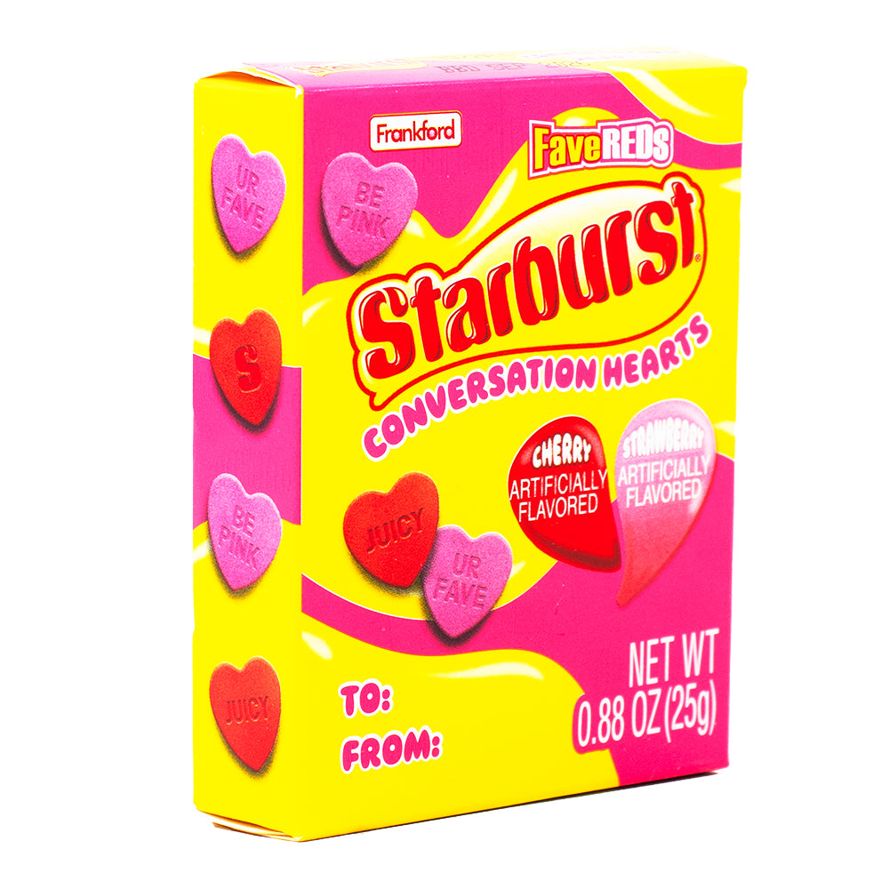 Starburst Conversation Hearts - .88oz-Conversation hearts-Candy hearts - Pink candy-Starburst 