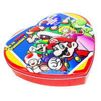 Super Mario Heart Tin Valentine's Gift Box with Milk Chocolate - 3.6oz-Valentine’s Day chocolate-Milk chocolate-Box of chocolates