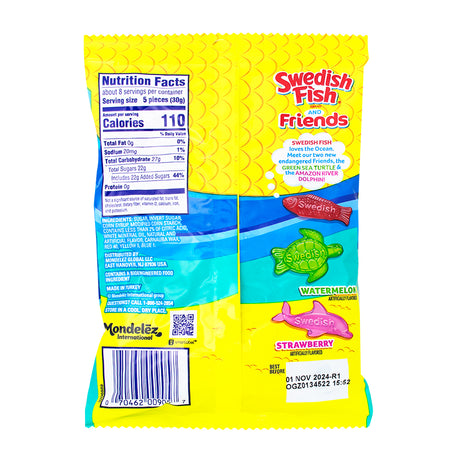 Swedish Fish & Friends - 8.04oz  - Swedish Fish Candy - Nutrition Facts - Ingredients