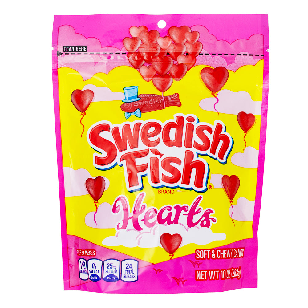 Swedish Fish Hearts - 10oz-Candy Hearts-Red Candy-Valentine’s Day gifts-Swedish Fish