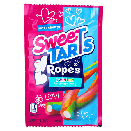 Sweetarts Ropes Twisted Valentines Punch - 3oz-Sweetarts-Valentine’s Day cards for kids-Sour Candy 