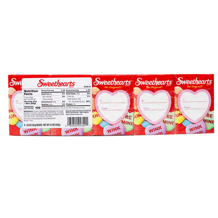 Sweethearts Cutie Pie 5 Pack Nutrition Facts Ingredients
