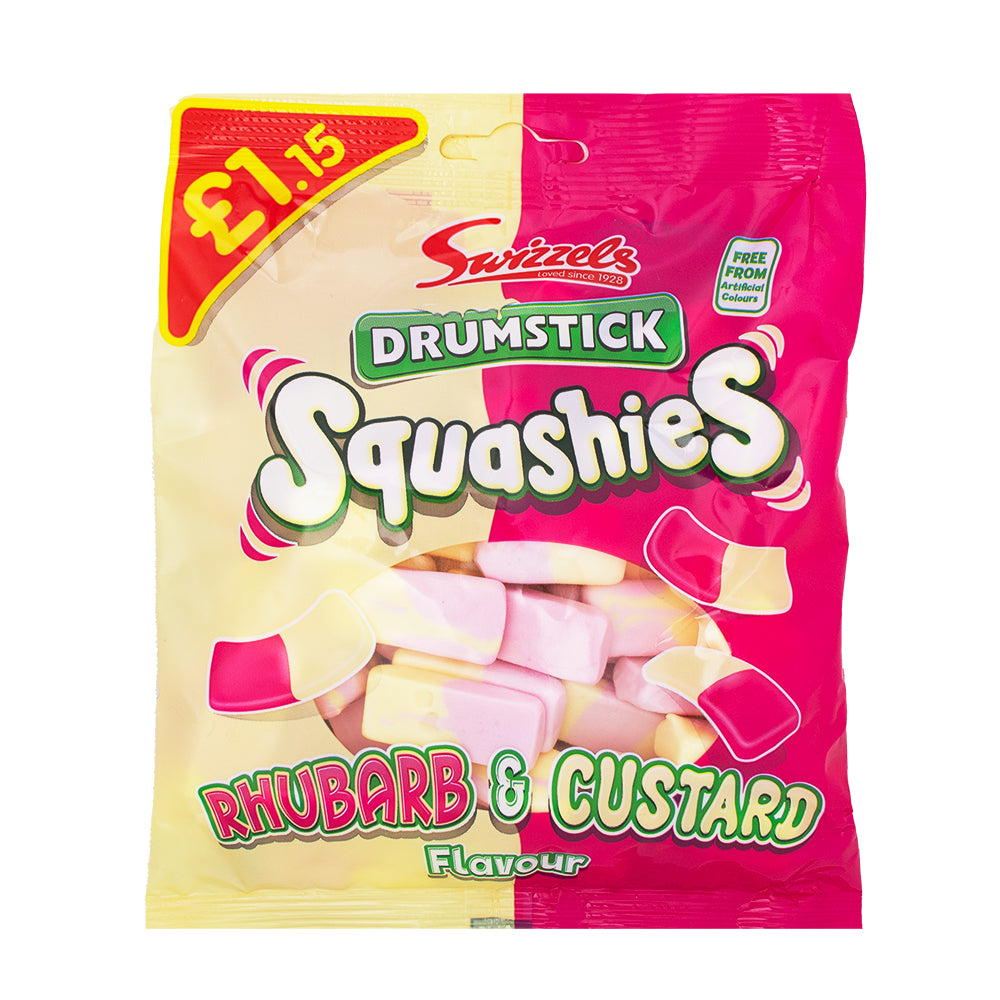 Swizzel's Squashies Drumstick Rhubarb & Custard (UK) - 120g - British Candy