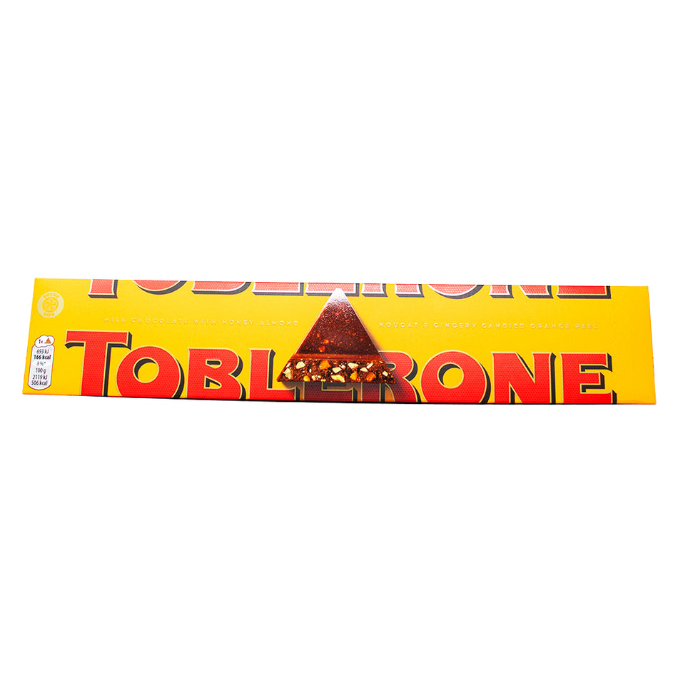 Toblerone - Orange Twist Milk Chocolate Bar (UK) - 360g - British Chocolate
