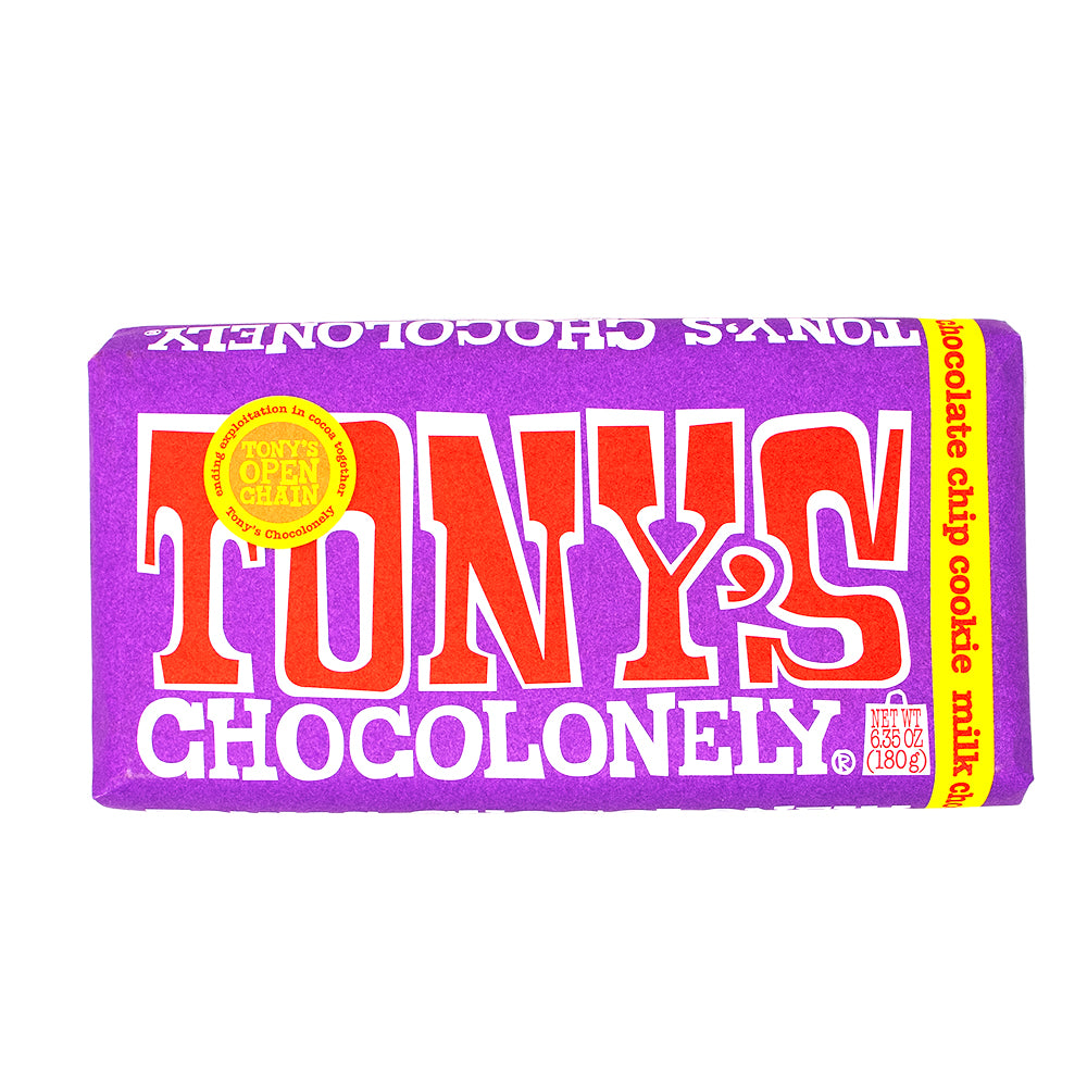 Tony's Chocolonely Milk Chocolate Chip Cookie Bar - 180g