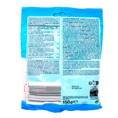 Trolli Sour Bizzl Mix - 150g  Nutrition Facts Ingredients - Sour candy from Trolli