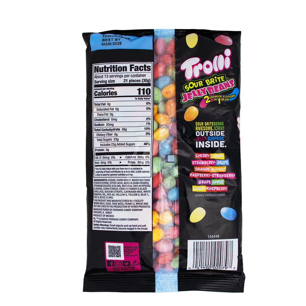 Trolli Sour Brite Jelly Beans - 14oz Nutrition Facts Ingredients - Jelly Beans from Trolli Candy!