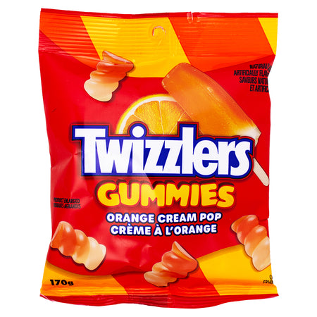 Twizzlers Gummies Orange Cream Pop - 170g - Gummy Candy from Twizzlers