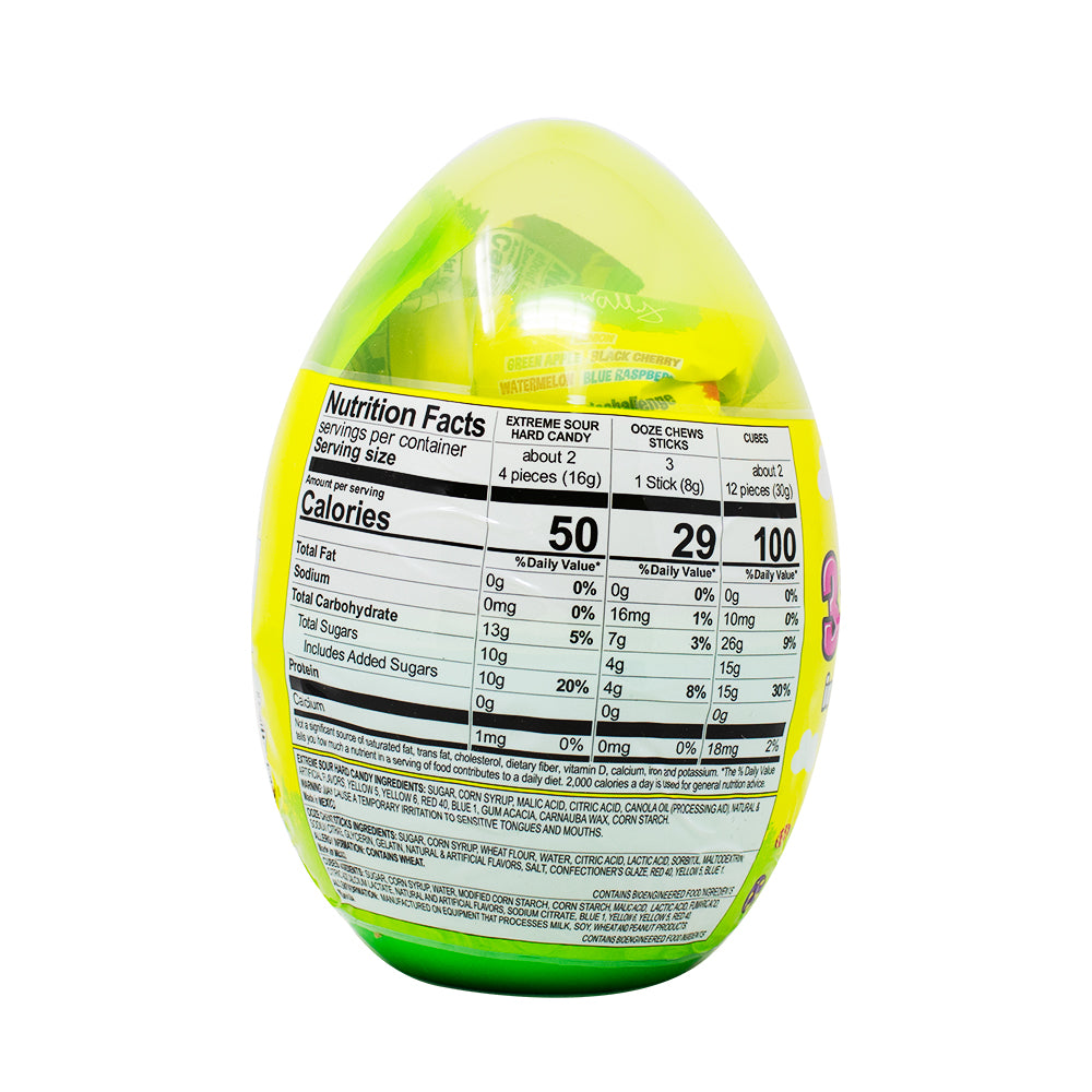 Warheads Easter Sour Scrambler Egg - 3.85oz Nutrition Facts Ingredients