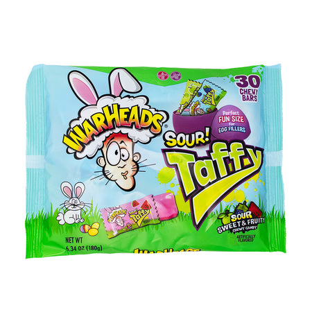 Warheads Easter Sour Taffy 30 Pieces - 6.34oz