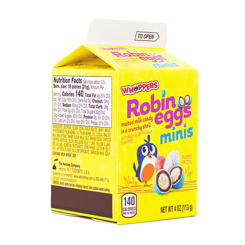 Robin Faulds Mini Whoppers Mini Robin Eggs - 4oz | Candy Funhouse US
