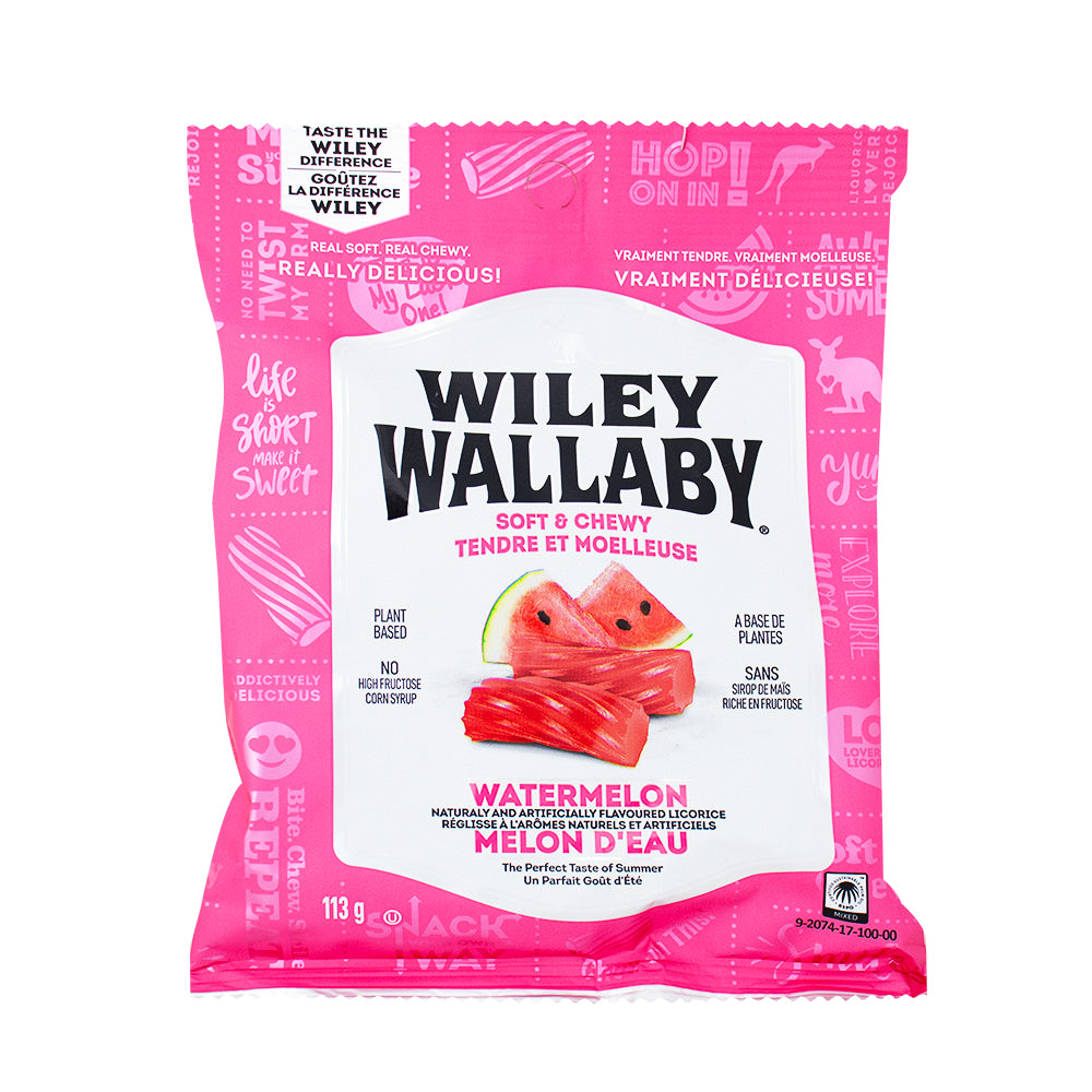 Wiley Wallaby Watermelon Licorice - 113g - Licorice Candy