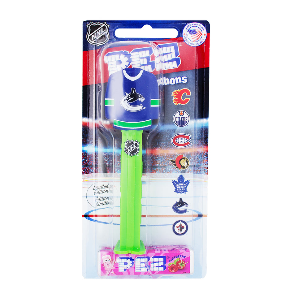 Pez NHL Jersey Canucks = PEZ Dispensers - PEZ Candy