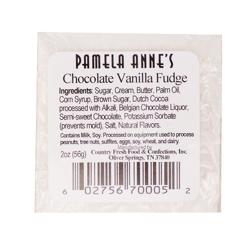 Pamela Anne's Fudge - 2oz Nutrition Facts Ingredients