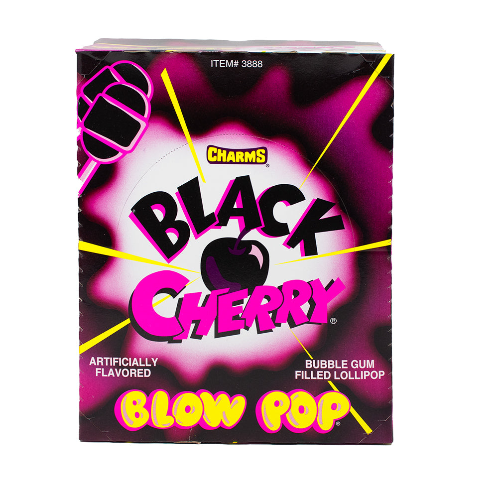 Charms Blow Pop Black Cherry - 48 Lollipops