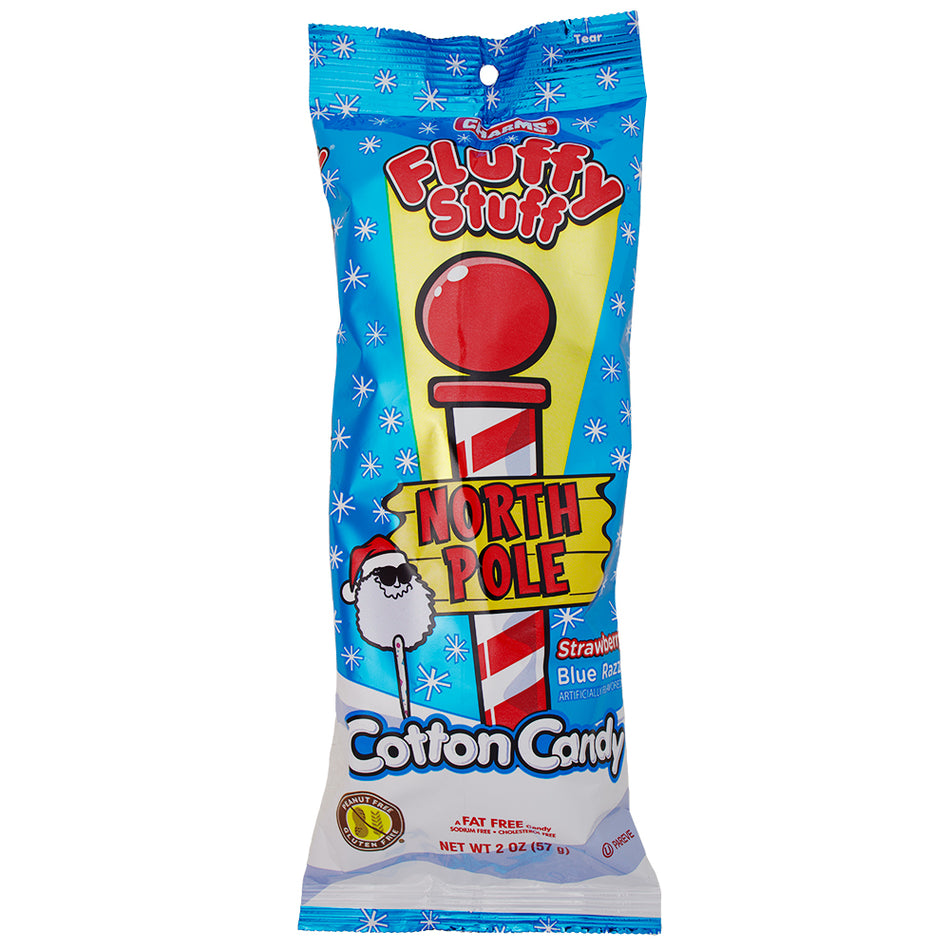 Charms Fluffy Stuff North Pole Cotton Candy - 2oz