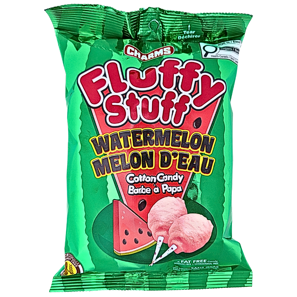 Charms Fluffy Stuff Watermelon Cotton Candy - 60g