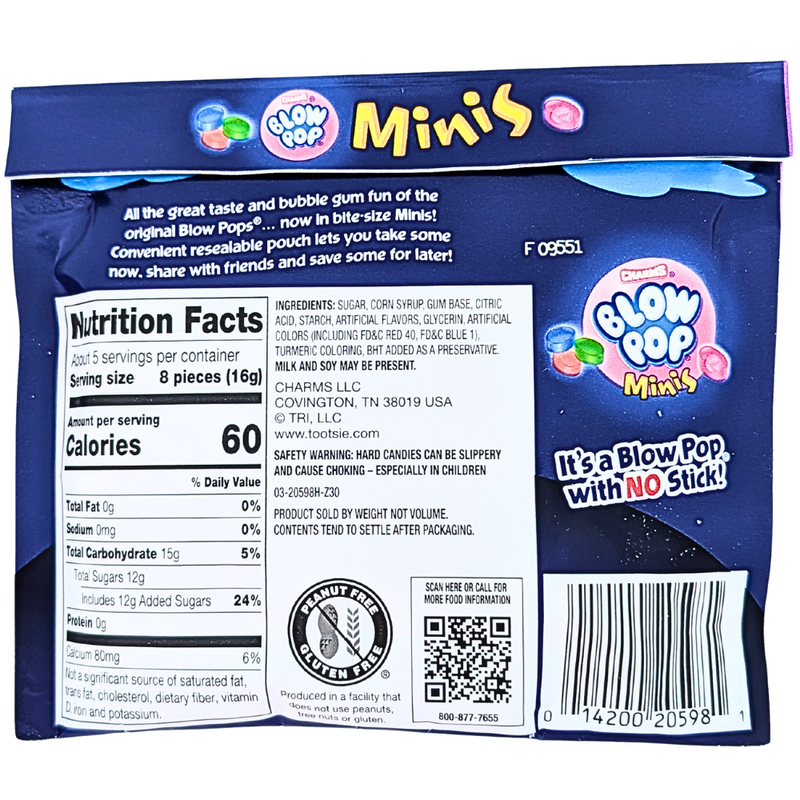 Charms Halloween Blow Pop Minis - 3oz
