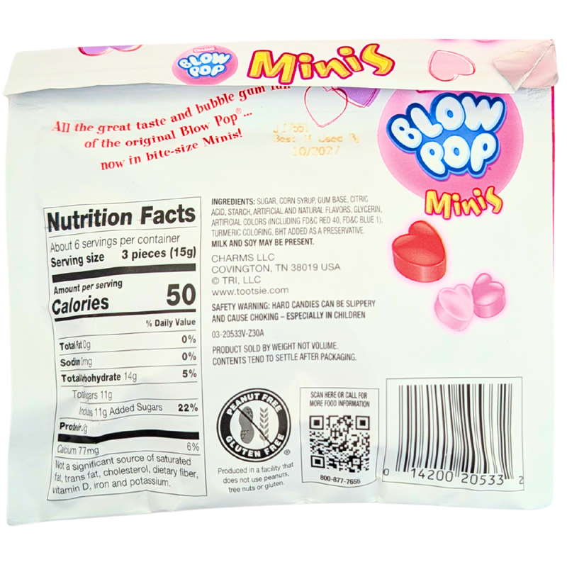 Charms Valentine Blow Pop Minis - 3oz