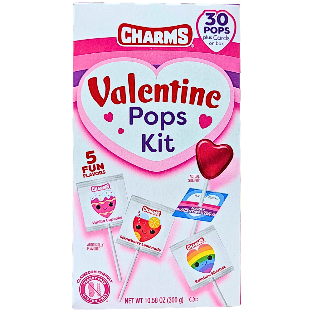Charms Valentine Pops Kit - 300g