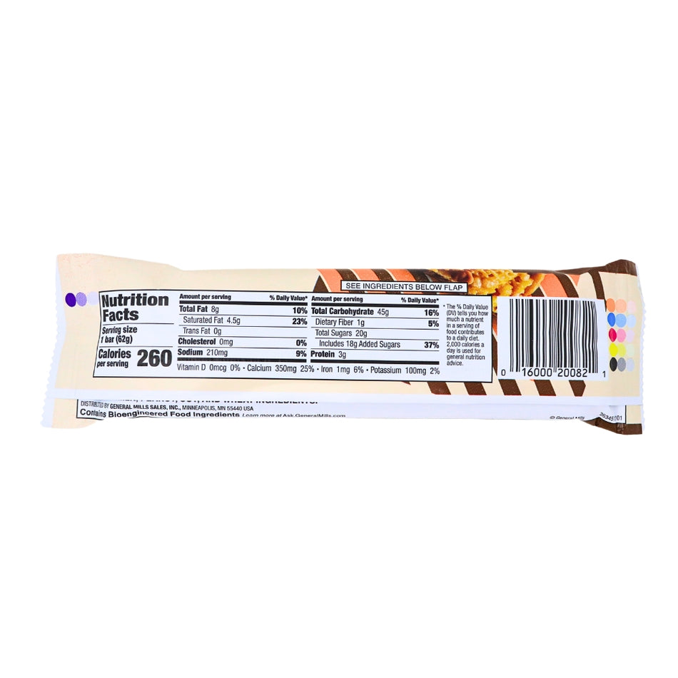 Chex Mix Peanut Butter Chocolate Cereal Bar King Size - 2.2oz Nutrition Facts Ingredients