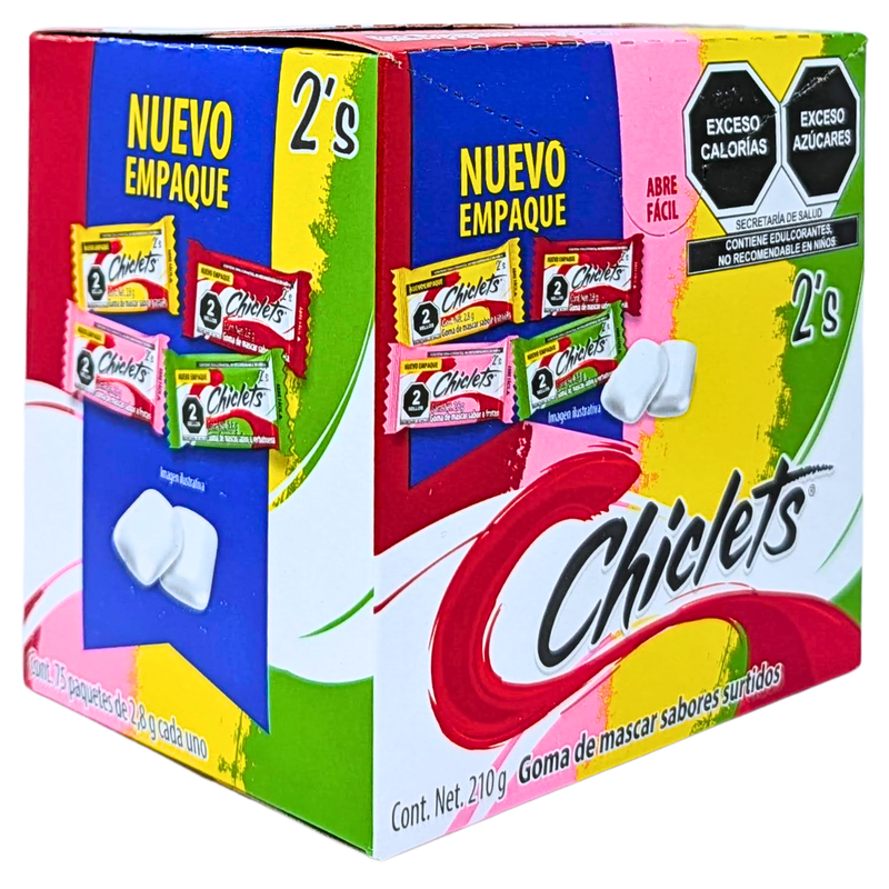 Chiclets Gum Pruebalos Assorted - 75 Count