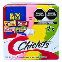 Chiclets Gum Pruebalos Assorted - 75 Count