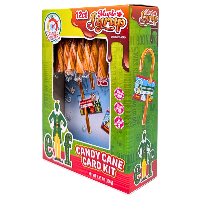 Christmas Elf Maple Syrup Candy Cane Card Kit - 150g