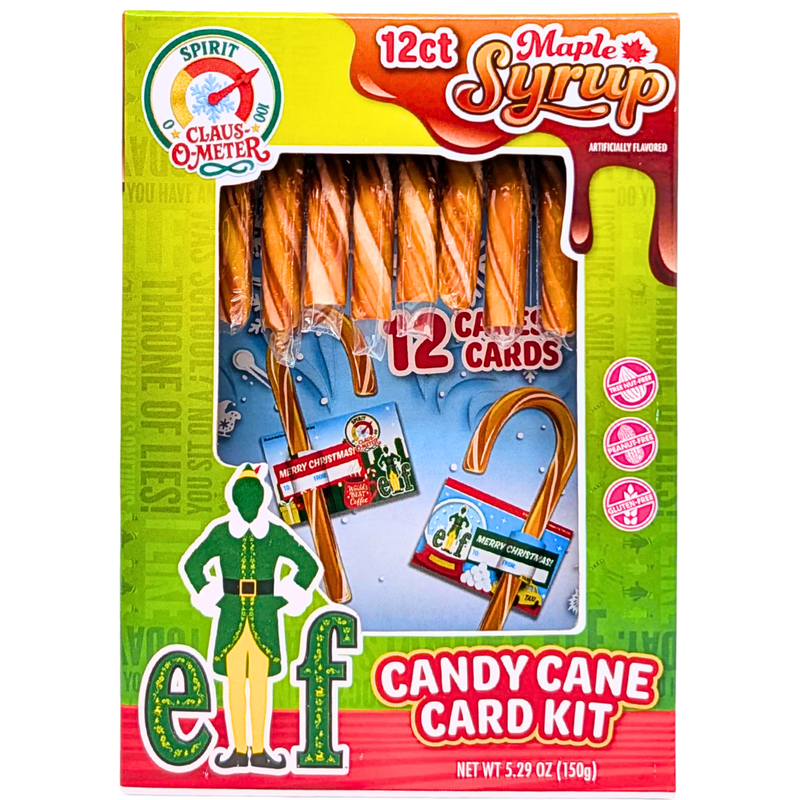 Christmas Elf Maple Syrup Candy Cane Card Kit - 150g