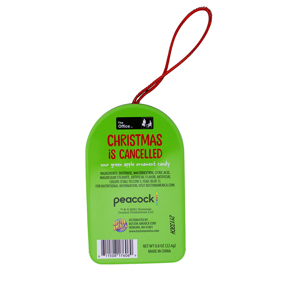 The Office Christmas is Cancelled Tin - .8oz  Nutrition Facts Ingredients