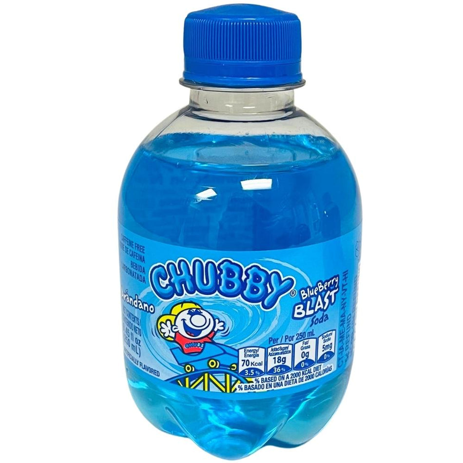 Chubby Blueberry Blast Soda - 250mL-Chubby soda-blueberry soda